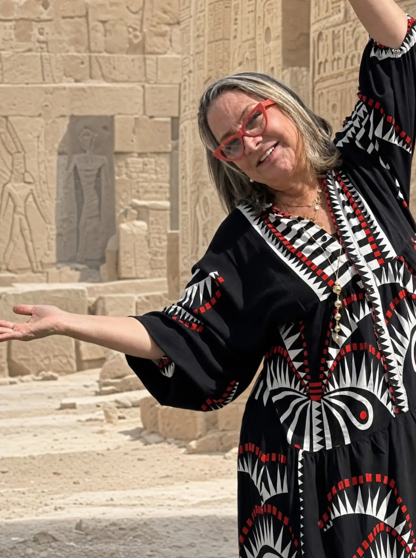 Elba Escobar, coguía del viaje a Egipto