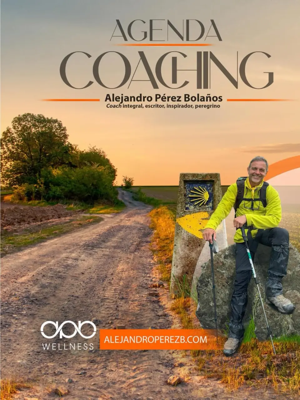 Portada de la Agenda Coaching inspirada en el Camino de Santiago
