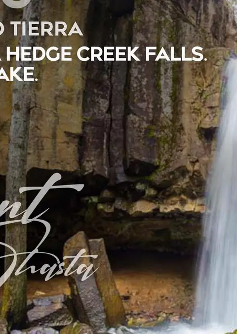 Cascada Hedge Creek Falls cerca de Mount Shasta